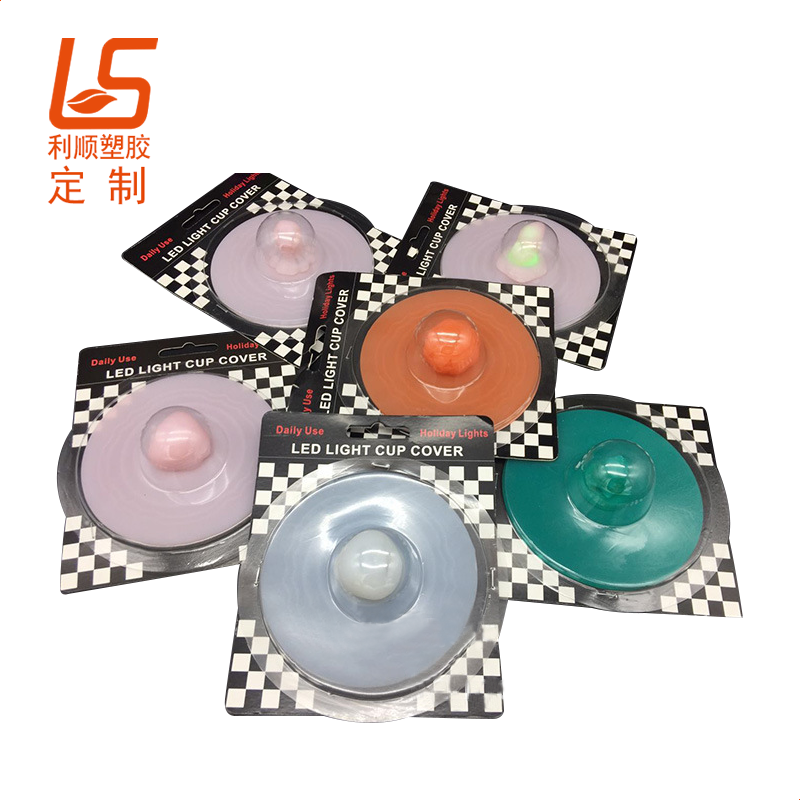卡通LED發(fā)光硅膠杯蓋